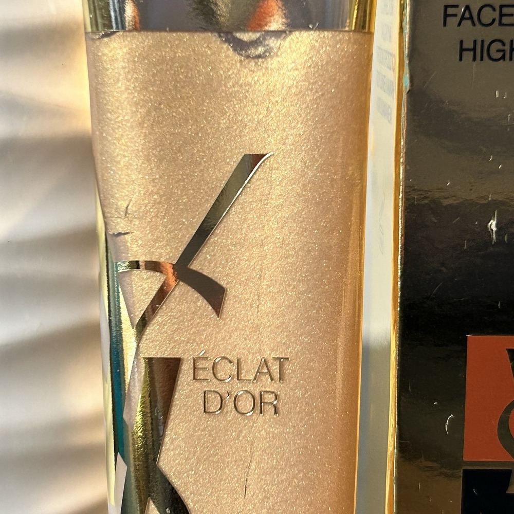 NEW Yves Saint Laurent Eclat D'or Face & Body Gold Highlighter 1 oz Vintage - Picture 2 of 13